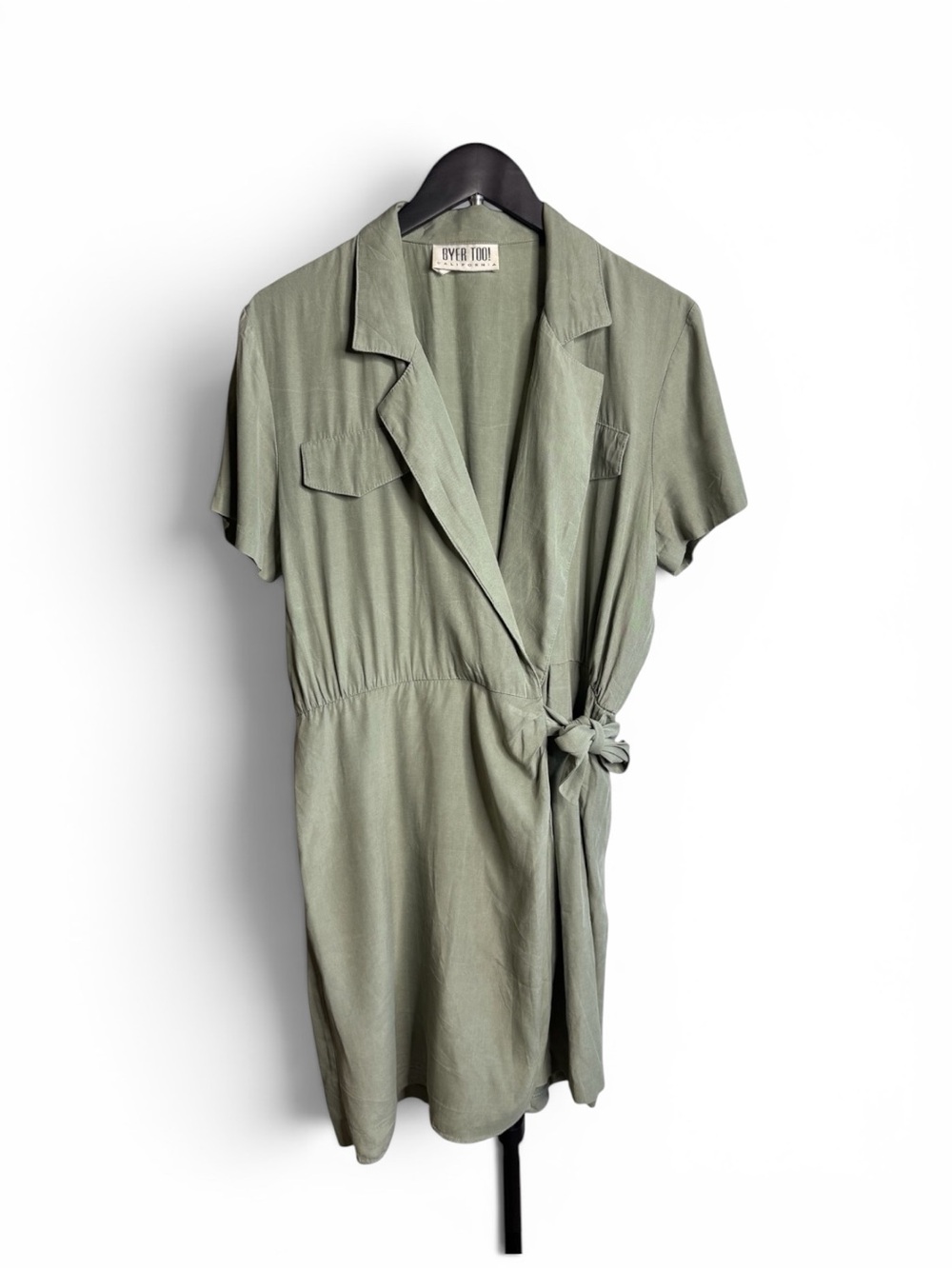 Byer Too! Vintage Utility Romper Skort - Sage Green - Size 5 (SM) - 90s Safari